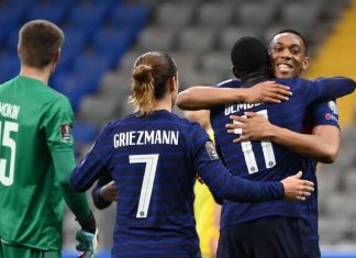 Франция победила Казахстан и возглавила группу отбора на чемпионат мира, в которой играет Украина