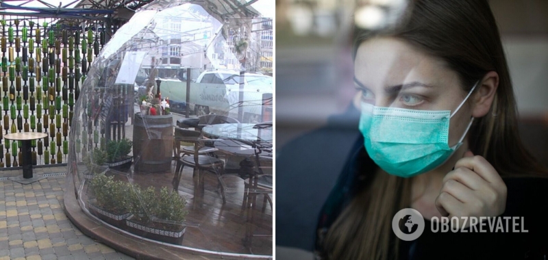 В Виннице в ресторане установили ''антиковидные'' сферы. Фото
