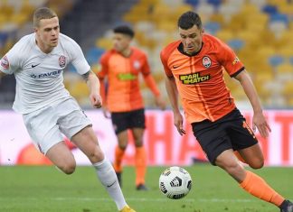 «Заря» в меньшинстве победила «Шахтёр» на последних минутах матча в Киеве