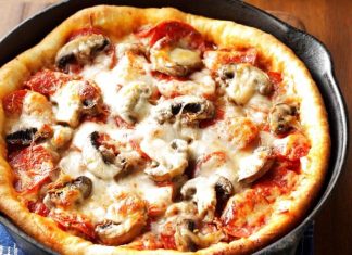 Рецепт пиццы на сковороде с хрустящей корочкой