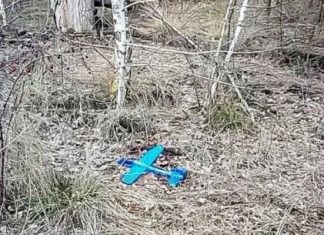 Российские оккупанты на Донбассе запустили игрушечный самолет, начиненный взрывчаткой