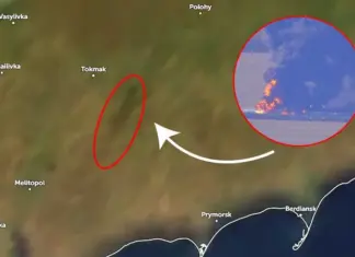 Поражение российского железнодорожного сообщения в Запорожской области: дым от пожара растянулся более чем на 60 км — спутниковые снимки