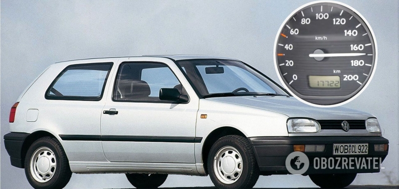 26-летний дизельный VW Golf III разогнали до 170 км