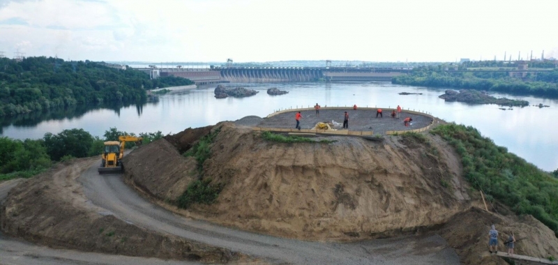 ''Большая стройка'': стало известно, какие объекты на легендарной Хортице откроют уже ко Дню Независимости
