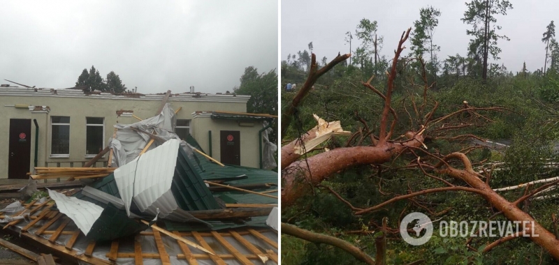 Больше 300 населенных пунктов Украины пострадали от непогоды: с домов срывало крыши и ломало деревья