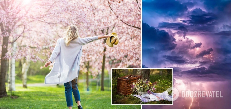 Часть Украины на майские выходные накроют грозы: кому не повезет. Карта