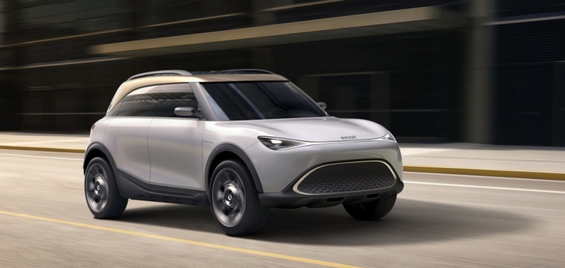 Электрический кроссовер Smart заметили на тестах