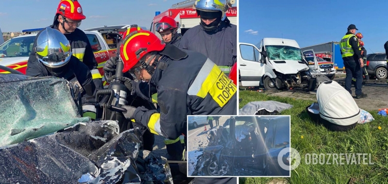 На трассе Киев &ndash; Чоп столкнулись Mercedes-Benz и Audi: среди погибших &ndash; ребенок. Фото 18+
