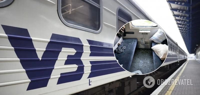 Пассажир устроил погром в купе поезда: в УЗ показали фото последствий