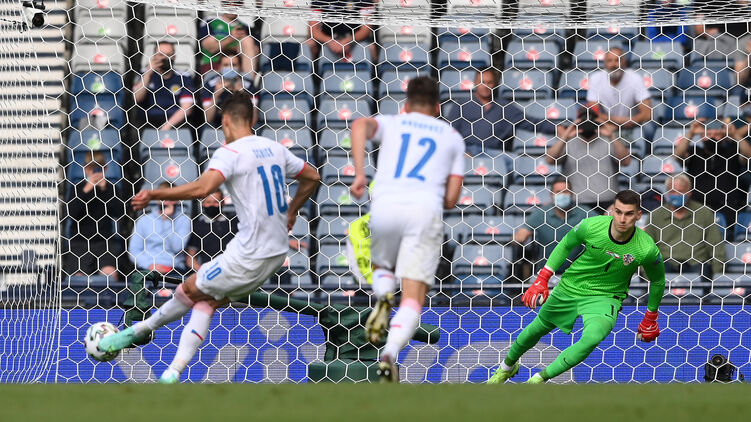 Поединок Хорватии и Чехии на Евро 2020 закончился ничьей. Патрик Шик вышел в лучшие бомбардиры