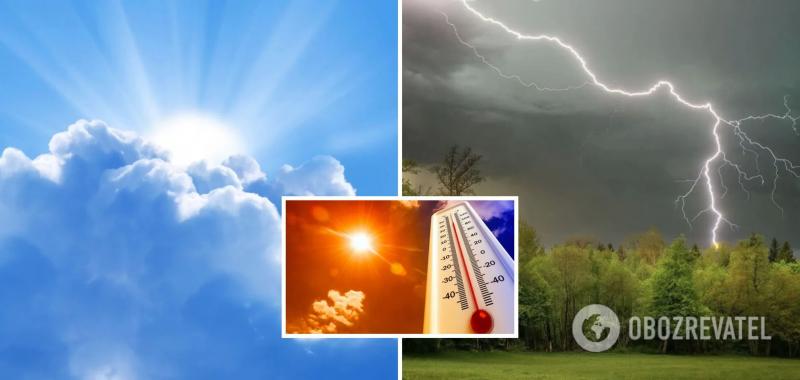 Погода будет удивлять контрастами: синоптики уточнили прогноз на среду в Украине. Карта