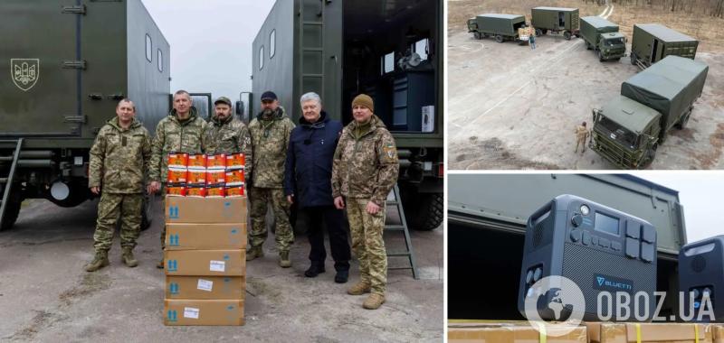 Порошенко передал артиллеристам и десантникам очередную партию техники и выполнил срочный заказ воинов