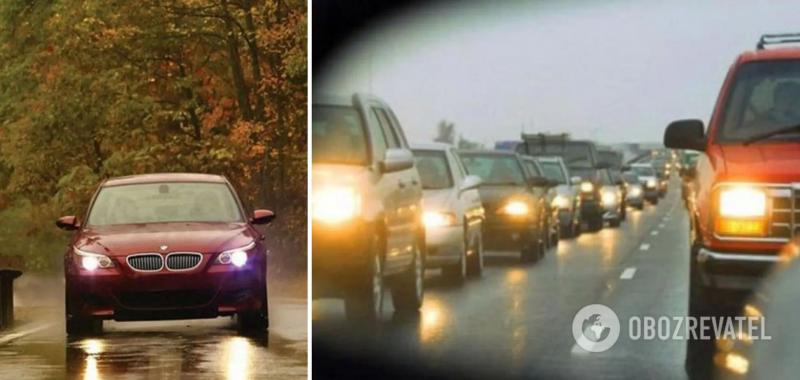 С 1 октября водители обязаны включать фары автомобиля за городом: в полиции напомнили требования