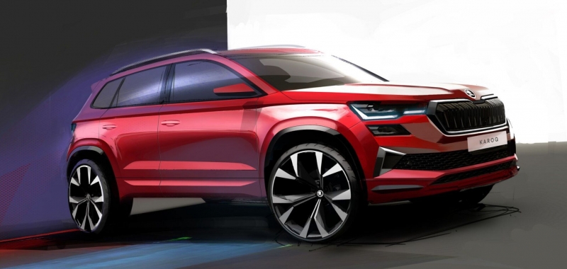 Skoda показала первое видео обновленного Karoq