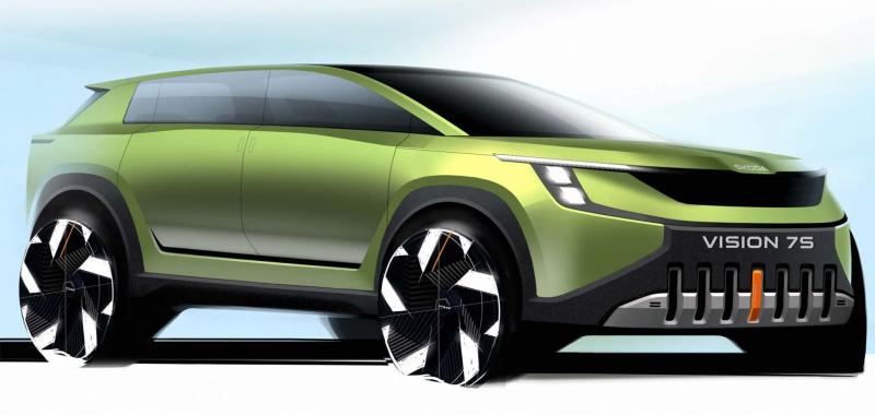 Skoda показала проект кроссовера Vision 7S