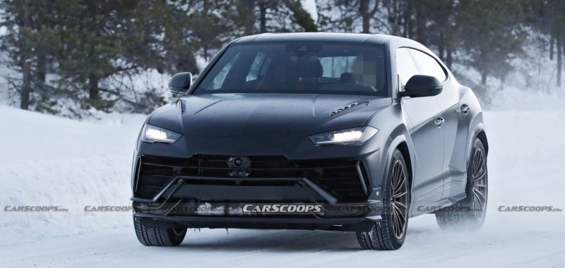 Тестовый Lamborghini Urus Evo заметили без камуфляжа