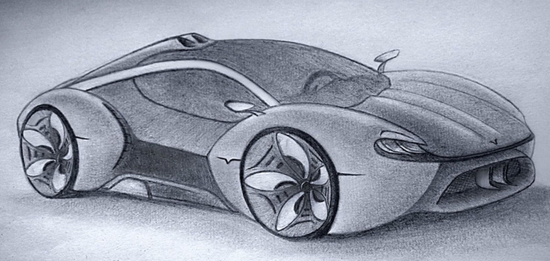 Украинский дизайнер показал свое виденье отечественного суперкара