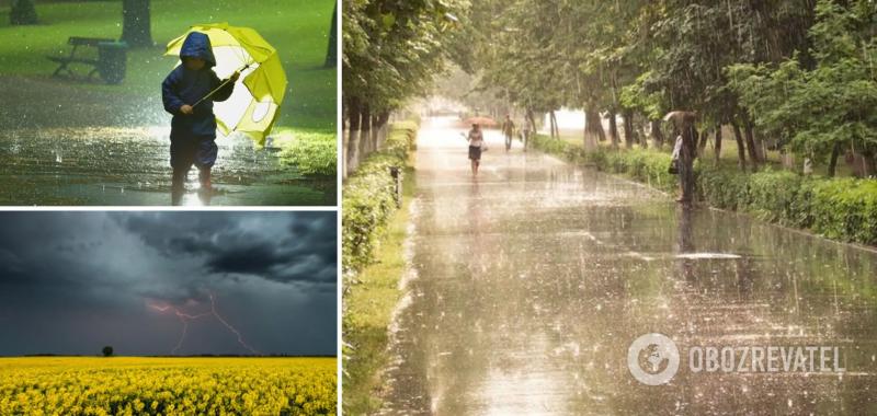 Украину накроют дожди и грозы: синоптики предупредили об ухудшении погоды в выходные. Карта