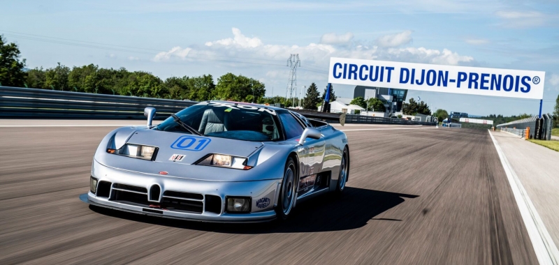 Уникальный Bugatti EB 110 Sport Competizione вернулся на трек
