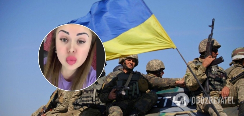 В Чугуеве девушка назвала воинов ВСУ ''бухими тварями'', а потом оправдалась. Видео