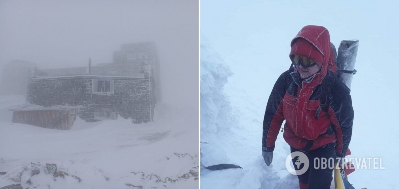 В Карпатах спасли иностранного туриста, попавшего в снежную ловушку. Фото