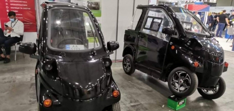 В Киеве представили мини-электромобили украинского производства