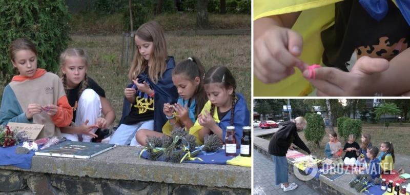 ''В любую погоду, дождь, снег, солнце'': в Ровно дети продают собственные изделия ради помощи ВСУ. Видео