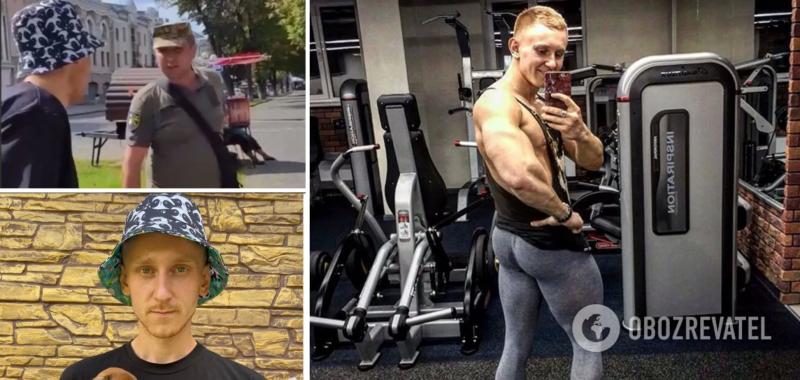 В Полтаве фитнес-тренер оскорбил и плюнул в раненого военного ТЦК: его задержали и отправили в СИЗО