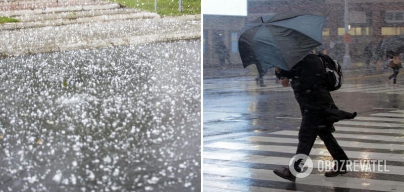 В Украину ворвутся град и штормовой ветер: где во вторник погода будет опасной. Карта