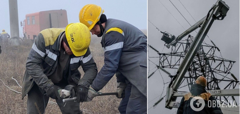 За двое суток ДТЭК вернул свет 11 тыс. семей, оставшихся без электроэнергии из-за обстрелов