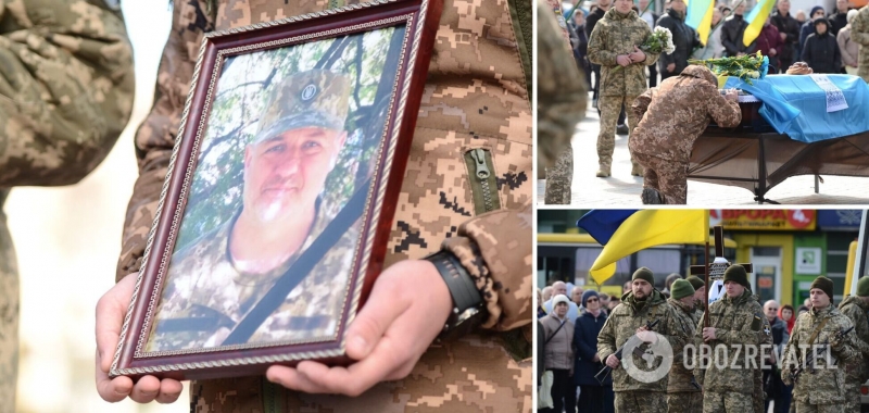 За несколько недель до гибели дал завещание семье: в Ривне попрощались с погибшим Героем Сергеем Ковбарем. Фото